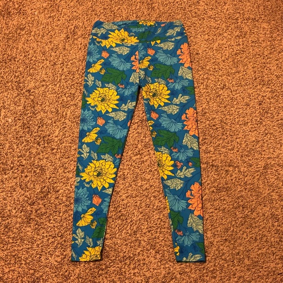 💐Flower Power! Tall n Curvy Lularoe Leggings - Picture 2 of 5